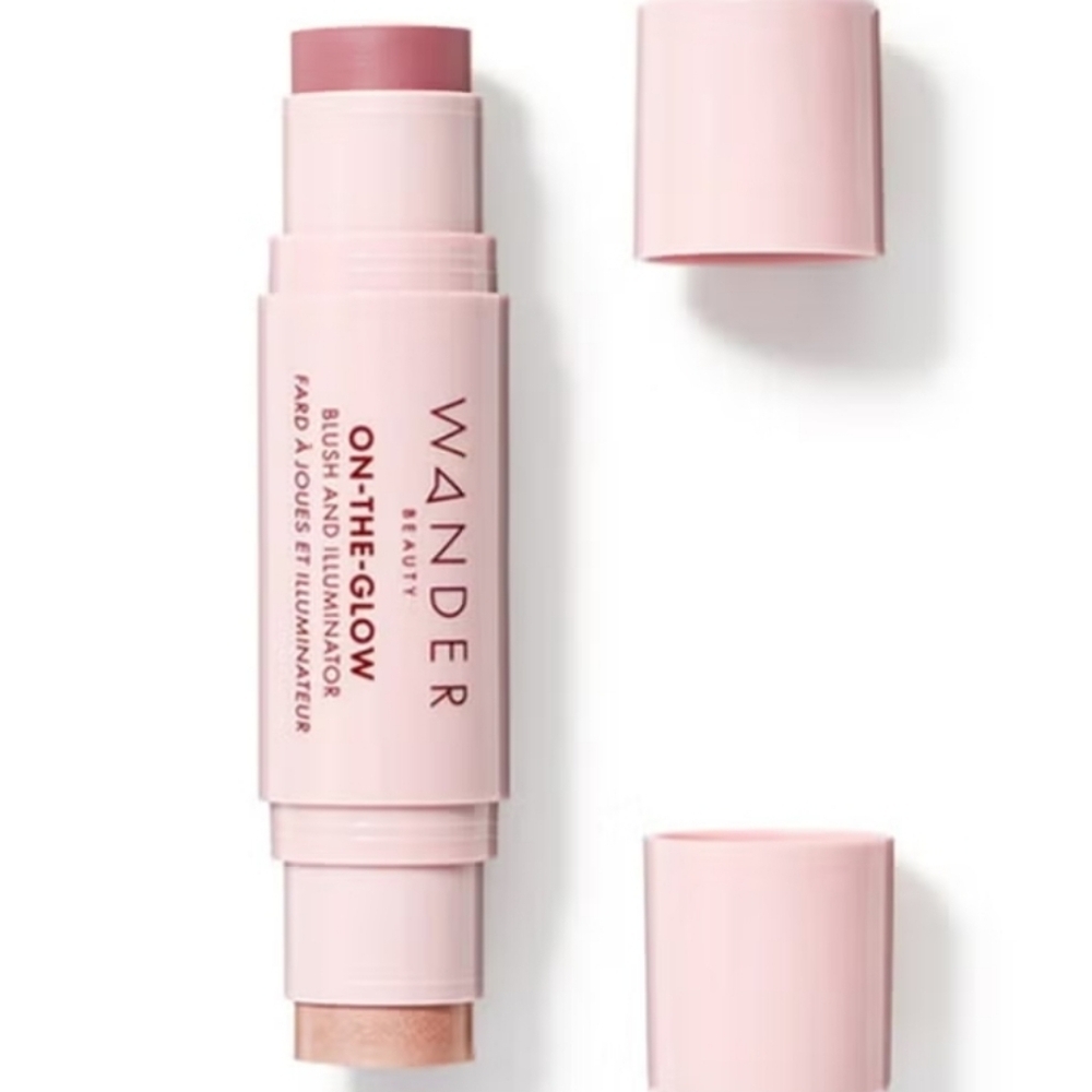Wander Beauty On-The-Glow Dual Blush & Illuminator Beauty Stick DUSK/NUDE GLOW
